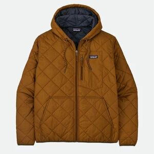 NWOT Patagonia Men's Diamond Quilted Bomber Jacket in Earthworm Brown size Small